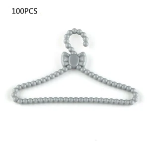 20PCS Grey Mini Bowknot Clothes Hangers For Barbie Kurhn Jenny 30cm Dolls - Picture 1 of 8