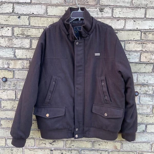 COOGI Men's XL Brown Wool Blend Lined Coat Jacket - Picture 1 of 11