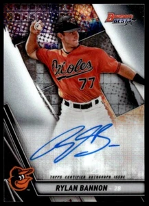 2019 Bowman's Best of 2019 Autographs Rylan Bannon Auto Baltimore Orioles - Picture 1 of 2