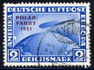 Alemania 1931 Zeppelin Polar Flight Scott# C41 XF usado con pequeño rasguño superficial - Imagen 1 de 2