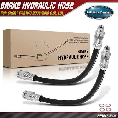 2x Manguera hidráulica de freno delantera izquierda y derecha para Smart Fortwo 2008-2018 0,9 L 1,0 L Foto 1 de 4