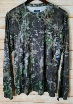 Columbia PHG Camouflage Hunting Shirt Men MEDIUM Trophy Rack LS Knit Omni Shield - Image 1 of 3