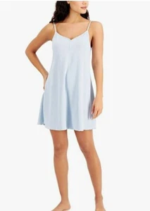Jenni Ribbed Chemise Nightgown Size Small Calming Blue, NWT Free Shipping - Picture 1 of 5