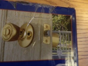 NIB Brinks keyed Entry Bell Knob Polished Brass 2101-105 - Bild 1 von 2