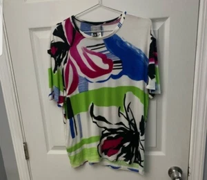 Versace Floral Men T Shirt Size XL Graphic Double Sided AOP Colors Rare Designer - Picture 1 of 3