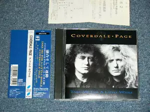 COVERDALE PAGE Led Zeppelin Japan 1993 NM CD+Obi TAKE ME FOR A LITTLE WHILE - Picture 1 of 9