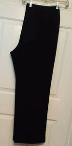 Black Fully Lined Work Slacks Pants Size 18 No pockets Side Zipper New Tags - Picture 1 of 12