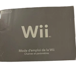 Nintendo Wii Bedienungsanleitung Kanäle und Einstellungsheft NUR Französisch - Bild 1 von 2