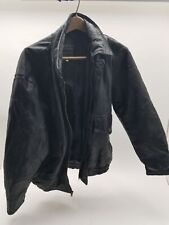 Men's Napoline Leather Black Leather Jacket Sz M