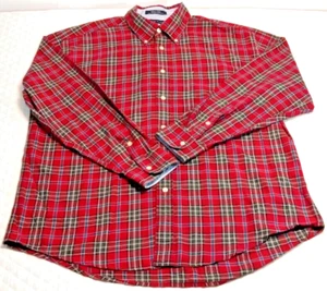 Vintage Tommy Hilfiger Men's XL Shirt Tartan Long Sleeve Button Down Multicolor - Picture 1 of 19