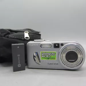Sony Digital Camera Cybershot DSC-P10 5.0MP Silver Tested - Picture 1 of 8