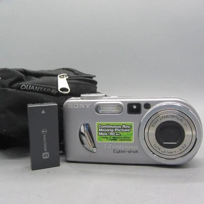Sony Digital Camera Cybershot DSC-P10 5.0MP Silver Tested - Image 1 of 4