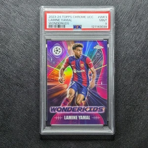 2023-24 Topps Chrome UCL Wonderkids #WK3 LAMINE YAMAL PSA 9 NM - Bild 1 von 2
