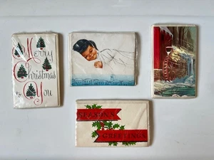 CARTOLINE DI NATALE VINTAGE MAI USATE SIGILLATE UN VALORE AMICIZIA CON ENV LOTTO DI 32 - Foto 1 di 5
