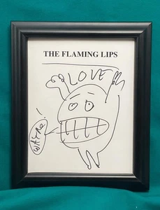 The Flaming Lips Signed and Framed Drawing, Drawn and Signed by Wayne Coyne - Picture 1 of 14