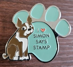 Spilla smaltata con timbro I ❤️ Simon Says - Foto 1 di 2