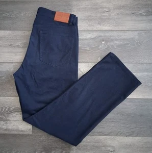 Pendleton weiche Baumwollmischung Chinohose gerades Bein marineblau Herrengröße 32 x 30 - Bild 1 von 13