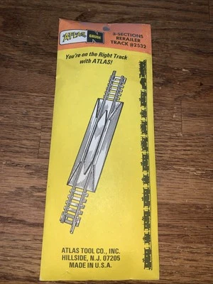 ATLAS (N-Scale) #2532 - Code 80 Rerailer Track- pkg (3) - NIB - Image 1 of 2