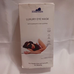 Schlafmaske Verdunkelung mit Ohrenschützer zum Schlafen Hibermate Luxus Schlaf offene Box - Bild 1 von 11