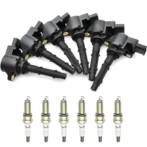6 Pack New Car Ignition Coil & Spark Plug Accessories For Mercedes-Benz C300 - Picture 1 of 14