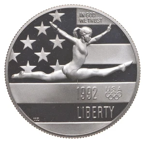 1992-S PROOF Olympic Gymnastics Commemorative Half Dollar *1469 - Picture 1 of 3