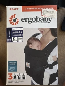 Ergobaby ADAPT Babytrage Bauchtrage,gebraucht,Schwarz, Mesh, Baby bis Kleinkind - Bild 1 von 6