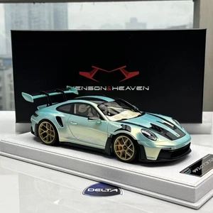 1/18 Henson & Heaven HH Model Porsche 911 992.1 Gt3 RS In Color Shifting Green - Picture 1 of 12