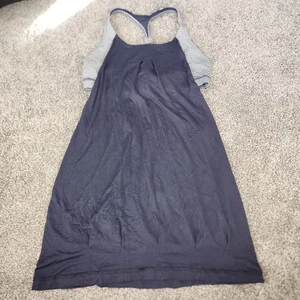 Lululemon dunkelblau weiß Training frei Tank in Tintenfass Größe 6 - Bild 1 von 5