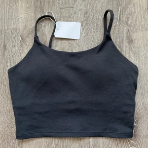 Reggiseno sportivo nuovo con etichette Lemedy nero spaghetti strap cropped canotta yoga medio - Foto 1 di 6