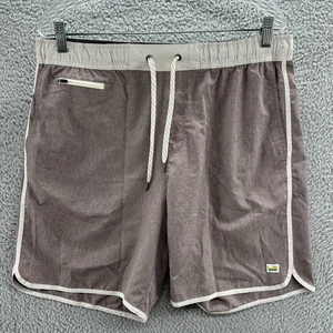 Vuori Shorts Mens XL Maroon Stretch Running Hiking Gym Athletic Banks Shorts - Picture 1 of 13