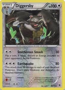 Diggersby Rare XY - Phantom Forces 88/119 NM Reverse Holo - Picture 1 of 2