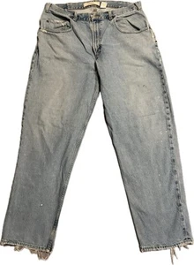Vintage 90s Gap Jeans Mens 38x32 Denim Loose Fit Baggy Hip Hop Skater Light Wash - Picture 1 of 7