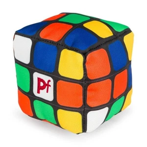 Petface Puzzle Cube Dog Toy – Stuffed Squeak 4" / 10cm - Soft Squeaky - New - Picture 1 of 6
