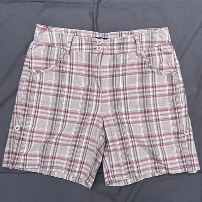 винтажный reitmans клетку шорты розовый и светло-коричневый размер 7 surfercore blokecore - Изображение 1 из 4
