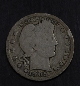 Buen lote de cuartos de barbero 1905 F 836 - Imagen 1 de 2