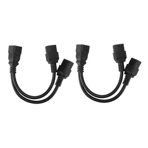 Duales IEC320 C19-Buchse Auf IEC320 C20-Stecker-Netzkabel - Bild 1 von 22