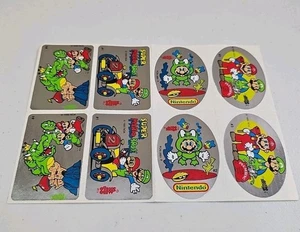 8 Vintage 1990 Super Mario Bros. Nintendo Mello Smello RARE Shiny Sticker 90s - Picture 1 of 8