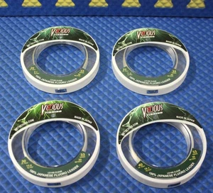 Vicious Fishing 100% Fluorocarbon 33 Yds Lo-Vis-Clear  EFLWS CHOOSE LINE WEIGHT! - Picture 1 of 8
