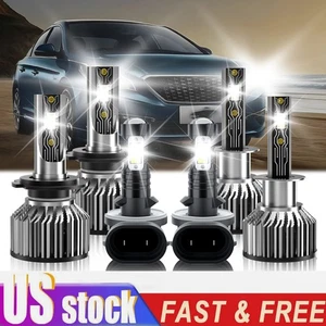 For Hyundai Sonata 2006-2008 LED Headlight Combo Hi/Low+Fog Light Bulb 6500K - Picture 1 of 11