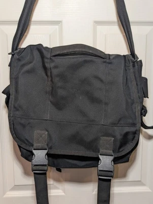 Bolso Mensajero Vintage Gap Negro Y2K Bandolera Nylon Viaje Escolar Foto 1 de 4