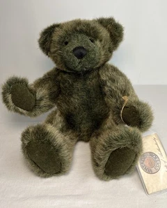 Vintage Limited Edition Russ Temperley Jointed Green Bear mit COA - Bild 1 von 15