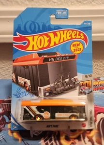 🔥Hot Wheels HW Metro 9/10 (2021) Orange Ain't Fare Toy Bus 155/250🔥 - Bild 1 von 3