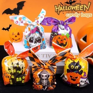 50Pcs Trick or Treat Snack Gift Bag Pumpkin Packaging Bags - Picture 1 of 12