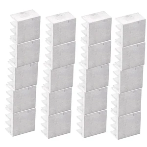 20*Aluminium Heat Sink Radiator Cooling Fin Silver for CPU LED Power 11*11*5mm - Zdjęcie 1 z 9