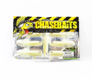 Chasebaits Flacid Shad 3inch Soft Lure 7/Pack Milk Flash (4631) - Picture 1 of 6