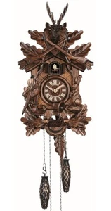 Quartz Cuckoo Clock Hunting clock, with music SC Q 205G/9 NEW - Picture 1 of 1
