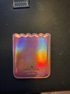 Kate Spade New York Metallic Pink Scallop iPhone Sticker Pocket 2.5x3 NEW - Photo 1/8