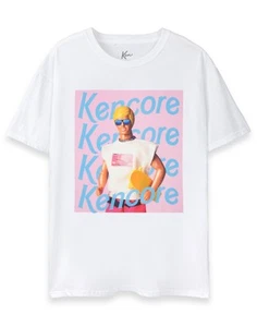 Barbie weißes Kencore Kurzarm T-Shirt Herren - Bild 1 von 39