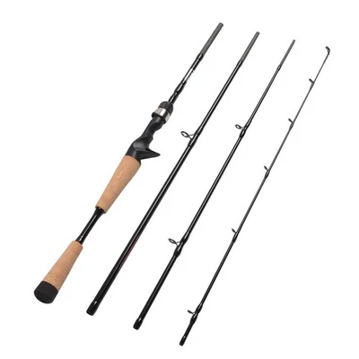 4 Pieces Travel Casting Rod Graphite Baitcasting Fishing Rod Portable Fishing  - Image 1 of 4