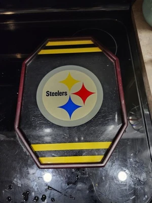 Pittsburgh Steelers Equipo de Fútbol NFL Abrazadera para Servir Bandeja de TV Sillón 12"x 9" Foto 1 de 2